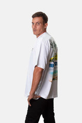 T-SHIRT LAMBO PALMS WHITE