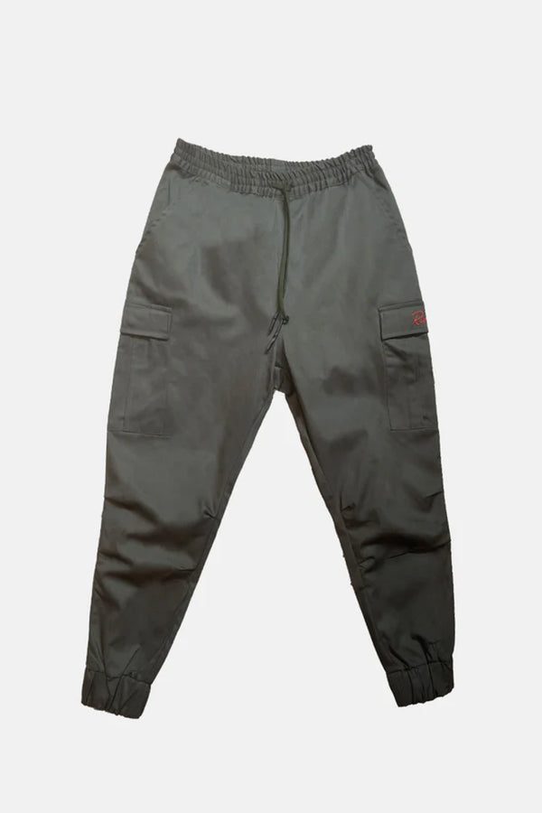 MEN’S TWILL CARGO JOGGER PANTS GREEN