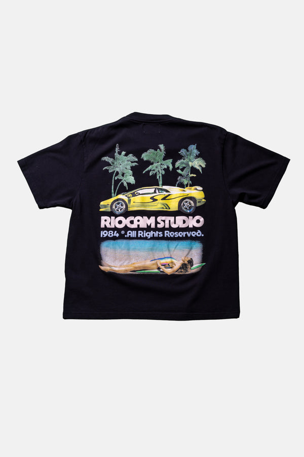 Lambo Palms Black Tee